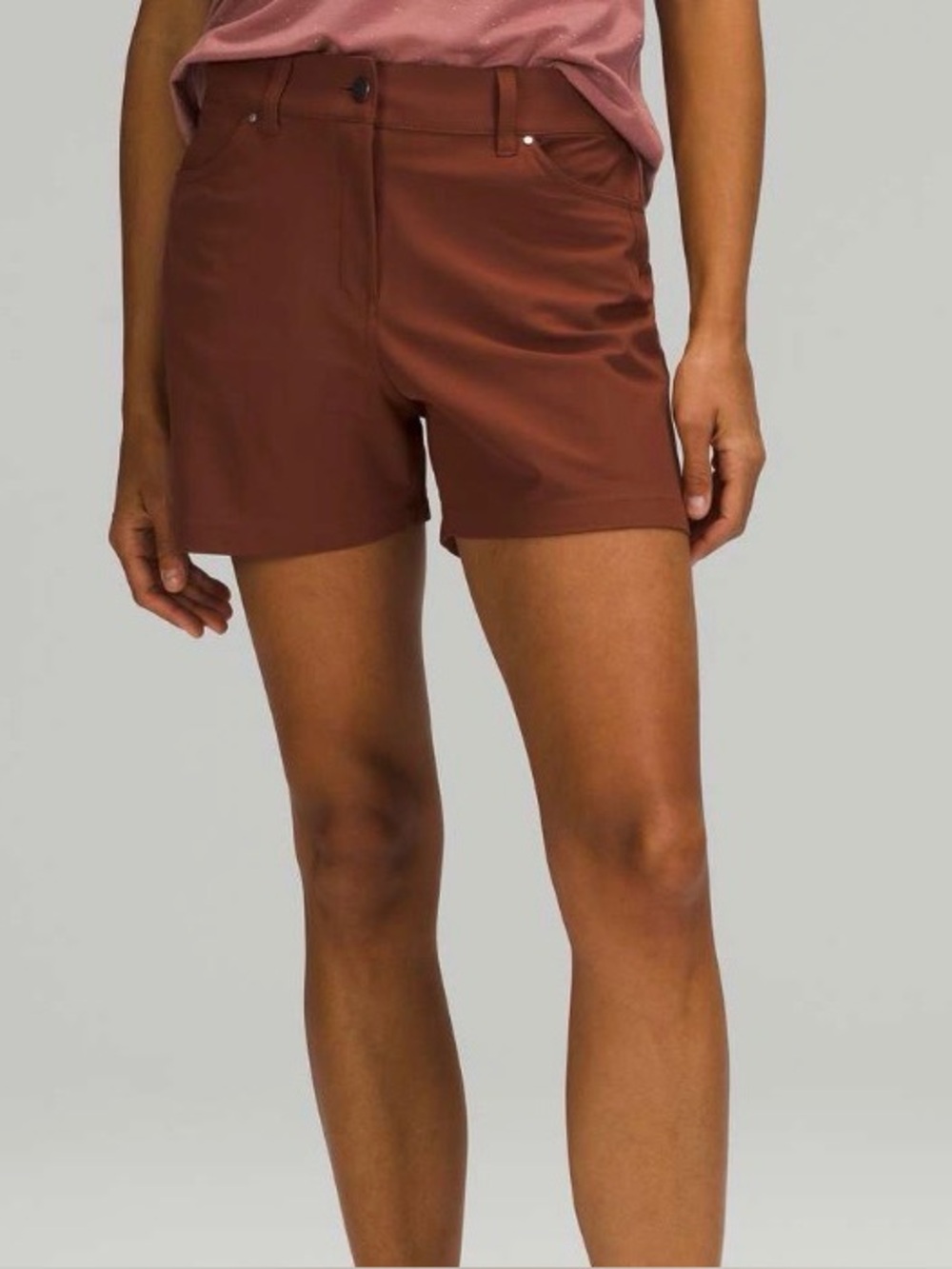 Lululemon City Sleek 5 Pocket High-Rise Short 4"
Dark Terracotta